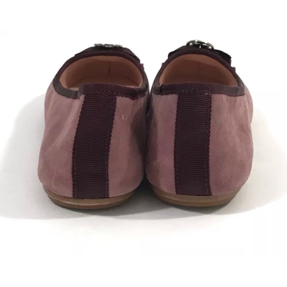 Kate Spade Fontana Too Suede Ballet Flats Bow Shoe - Picture 4 of 8